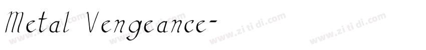 Metal Vengeance字体转换
